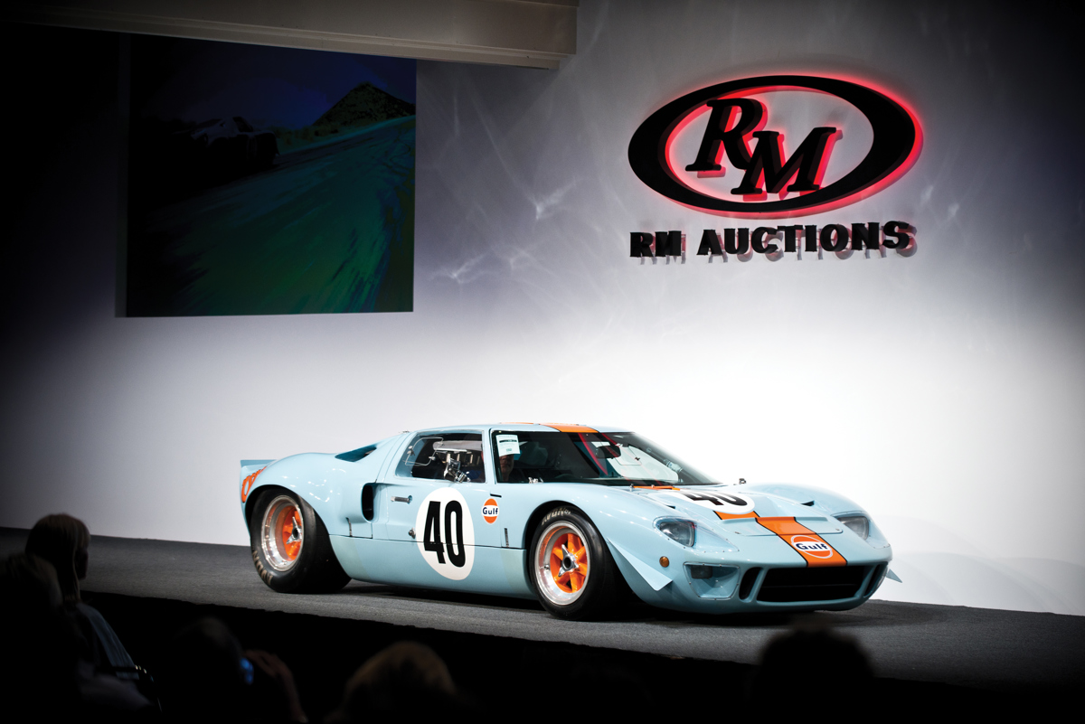 1968 Ford GT40 Gulf/Mirage Lightweight Racing Car offered at RM Auctions’ Monterey live auction 2012